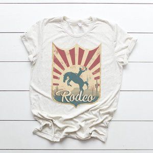 Farm Life Rodeo Tag Vintage Western Tees